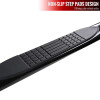 2004-2008 Ford F-150 Super/Extended Cab 4" Black Stainless Steel Side Step Nerf Bars