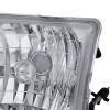 1998-2000 Ford Ranger Factory Style Crystal Headlights (Chrome Housing/Clear Lens)