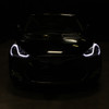 2012-2017 Hyundai Veloster LED Bar Projector Headlight w/ Sequential Turn Signal Lights (Matte Black Housing/Clear Lens)