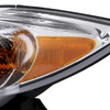 2002-2004 Toyota Camry Factory Style Headlights w/ Amber Reflector (Chrome Housing/Clear Lens)