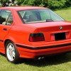1992-1998 BMW E36 3 Series Sedan LED Tail Lights (Chrome Housing/Red Smoke Lens)