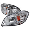 2005-2010 Chevrolet Cobalt Pontiac Pursuit/G5 Crystal Headlights w/ Amber Reflector (Chrome Housing/Clear Lens)