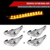 2012-2017 Hyundai Veloster LED Light Bar Projector Headlight w/ Sequential Turn Signal Lights (Chrome Housing/Clear Lens)