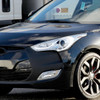 2012-2017 Hyundai Veloster LED Light Bar Projector Headlight w/ Sequential Turn Signal Lights (Chrome Housing/Clear Lens)