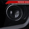 2014-2021 Toyota Tundra LED C-Bar Projector Headlights w/ LED Turn Signal Lights (Glossy Black Housing/Smoked Lens)