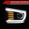 2014-2021 Toyota Tundra LED C-Bar Projector Headlights w/ LED Turn Signal Lights (Glossy Black Housing/Smoked Lens)