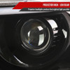 2009-2014 Ford F-150 LED C-Bar Projector Headlights (Jet Black Housing/Clear Lens)
