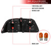 1999-2000 Honda Civic Sedan Tail Lights (Chrome Housing/Red Smoke Lens)