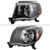 2005-2011 Toyota Tacoma Factory Style Headlights (Matte Black Housing/Clear Lens)