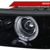 1997-2003 Pontiac Grand Prix Dual Halo Projector Headlights (Glossy Black Housing/Smoke Lens)