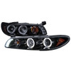 1997-2003 Pontiac Grand Prix Dual Halo Projector Headlights (Glossy Black Housing/Smoke Lens)