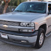 1999-2002 Chevrolet Silverado/ 2000-2006 Tahoe Suburban Dual Halo Projector Headlights w/ Bumper Lights (Chrome Housing/Clear Lens) 1999-2002 Chevrolet Silverado/ 2000-2006 Tahoe Suburban Dual Halo Projector Headlights w/ Bumper Lights (Chrome Housing/Clear Lens)