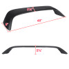 1996-2000 Honda Civic Coupe Matte Black ABS Rear Spoiler Wing w/ LED 3rd Brake Light