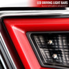 2012-2016 Scion FRS/ Subaru BRZ/ Toyota 86 Red Bar Sequential LED Tail Lights (Satin Black Housing/Clear Lens)