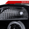 2004-2015 Nissan Titan/ 2004-2007 Armada Dual Halo Projector Headlights (Glossy Black Housing/Smoke Lens)