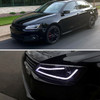 2011-2018 Volkswagen Jetta MK6 LED Bar Projector Headlights (Matte Black Housing/Clear Lens)