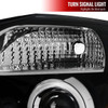 2004-2015 Nissan Titan/ 2004-2007 Armada Dual Halo Projector Headlights (Jet Black Housing/Clear Lens)