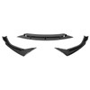 2019-2021 Honda Civic Sedan Glossy Black Polypropylene 3PC Front Bumper Lip Set