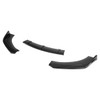 Universal Glossy Black Polypropylene 3PC Bumper Lip Set