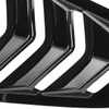 2015-2018 Ford Mustang Glossy Black ABS 5 Vent Style Quarter Window Louvers