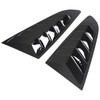 2015-2018 Ford Mustang Glossy Black ABS 5 Vent Style Quarter Window Louvers