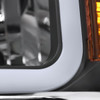 2014-2015 Chevrolet Silverado 1500 LED Bar Factory Style Headlights (Matte Black Housing/Clear Lens)