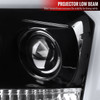 2004-2008 Ford F-150/ 2006-2008 Lincoln Mark LT LED C-Bar Projector Headlights (Jet Black Housing/Clear Lens)