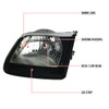 1997-2004 Ford F-150/Expedition Factory Style Headlights w/ SMD LED Light Strip (Chrome Housing/Smoke Lens)