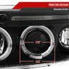 1994-2001 Dodge RAM Dual Halo Projector Headlights (Matte Black Housing/Clear Lens)