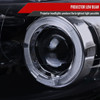 2008-2010 Scion xB Single Halo Projector Headlights (Glossy Black Housing/Smoke Lens)