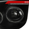 1999-2005 Volkswagen Jetta/Bora Mk4 Dual Halo Projector Headlights w/ LED Light Strip (Black Housing/Smoke Lens)