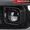 2014-2015 Chevrolet Silverado 1500 Switchback Sequential LED Bar Projector Headlights (Matte Black Housing/Clear Lens/Black Trim)