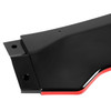 2009-2012 Nissan 370Z Glossy Black/Red Trim 3PC Front Bumper Lip Splitter Kit