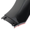 Universal Glossy Black/Red Trim Polypropylene 3PC Bumper Lip Set