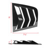 2011-2021 Dodge Charger Glossy Black Window Louvers