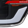 2009-2014 Ford F-150 LED Strip Projector Headlights (Matte Black Housing/Clear Lens)