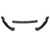 2019-2020 Ford Fusion Glossy Black 3PC Front Bumper Lip Splitter Kit