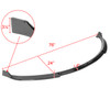 2012-2016 Tesla Model S Glossy Black 3PC Front Bumper Lip Splitter Kit