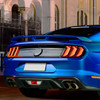 2015-2022 Ford Mustang Matte Black GT500 Style Rear Trunk Spoiler Kit