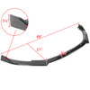2010-2013 Volkswagen Golf/GTI Glossy Black 3PC Front Bumper Lip Splitter Kit