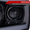 2019-2022 Dodge RAM 2500/3500/4500/5500 LED Tube Projector Headlights (Glossy Black Housing/Smoke Lens)