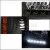 1992-2006 Ford Econoline E-Series LED Strip Factory Headlights and Corner Lights (Matte Black Housing/Clear Lens)