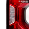 2019-2023 Chevrolet Silverado 1500 / 2020-2023 Silverado 2500HD/3500HD LED Tail Lights (Chrome Housing/Red Lens)