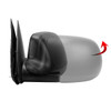 1999-2002 Chevrolet Silverado/Tahoe/Suburban GMC Sierra/Yukon Manually Adjustable Matte Black Right/Passenger Side Mirror