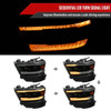 2019-2022 Dodge RAM 1500 Switchback Sequential LED Turn Signal Projector Headlights (Matte Black Housing/Smoke Lens)