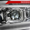 2019-2024 Dodge RAM 2500/3500/4500/5500 Switchback Sequential LED Turn Signal Projector Headlights (Chrome Housing/Clear Lens)