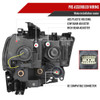 2019-2024 Dodge RAM 2500/3500/4500/5500 Switchback Sequential LED Turn Signal Projector Headlights (Chrome Housing/Clear Lens)