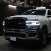 2019-2024 Dodge RAM 2500/3500/4500/5500 Switchback Sequential LED Turn Signal Projector Headlights (Chrome Housing/Clear Lens)
