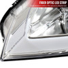 2006-2011 Honda Civic 4DR Sedan Factory Style Headlights w/ LED Strip (Chrome Housing/Clear Lens)