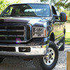 2005-2007 Ford F-250/F-350/F-450/F-550 Super Duty Dual LED C-Bar Factory Style Headlights (Chrome Housing/Clear Lens)